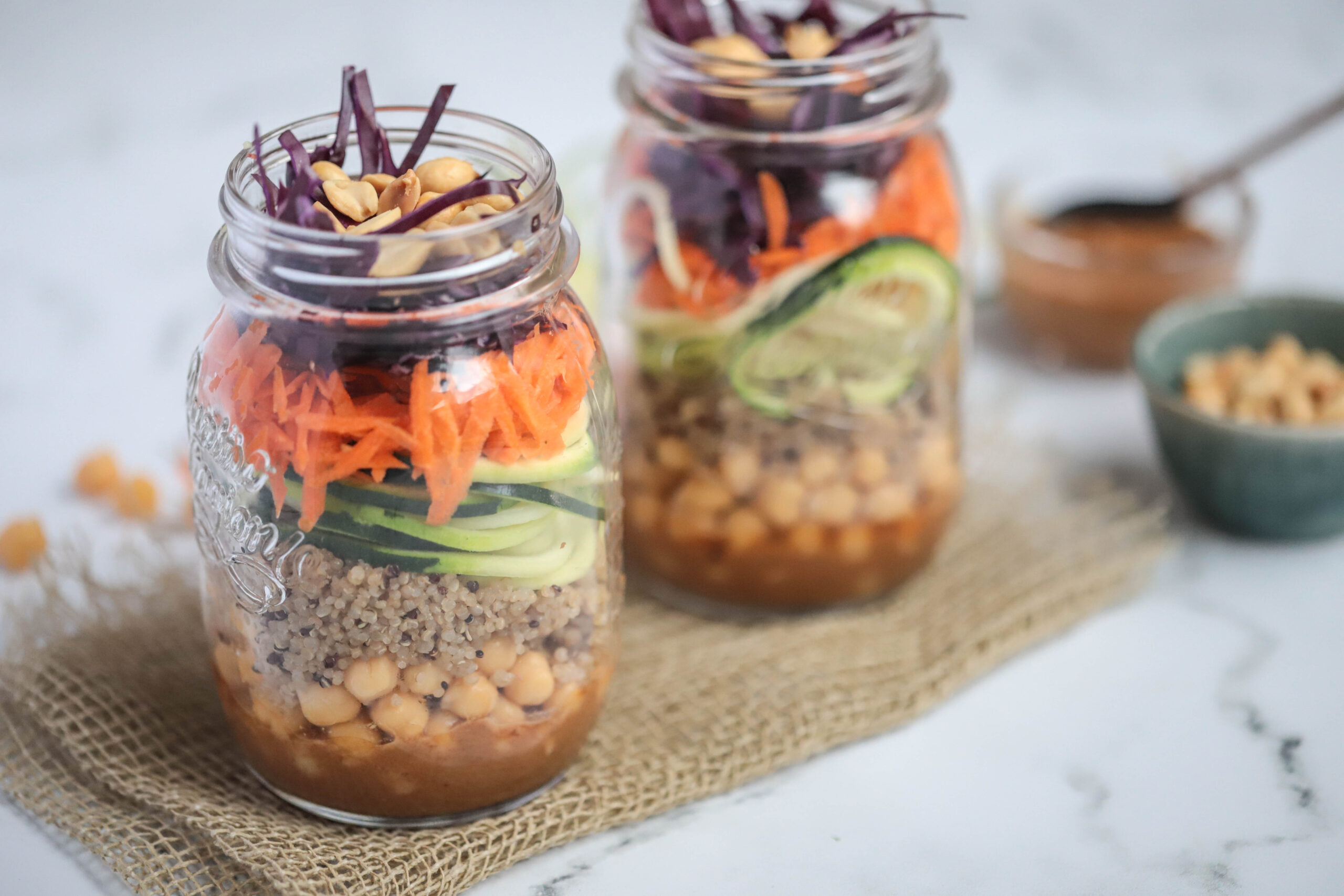 Mason Jar Thai Crunch Salad: Discover the Power of Plant-Based Nutrition - Built By Plants