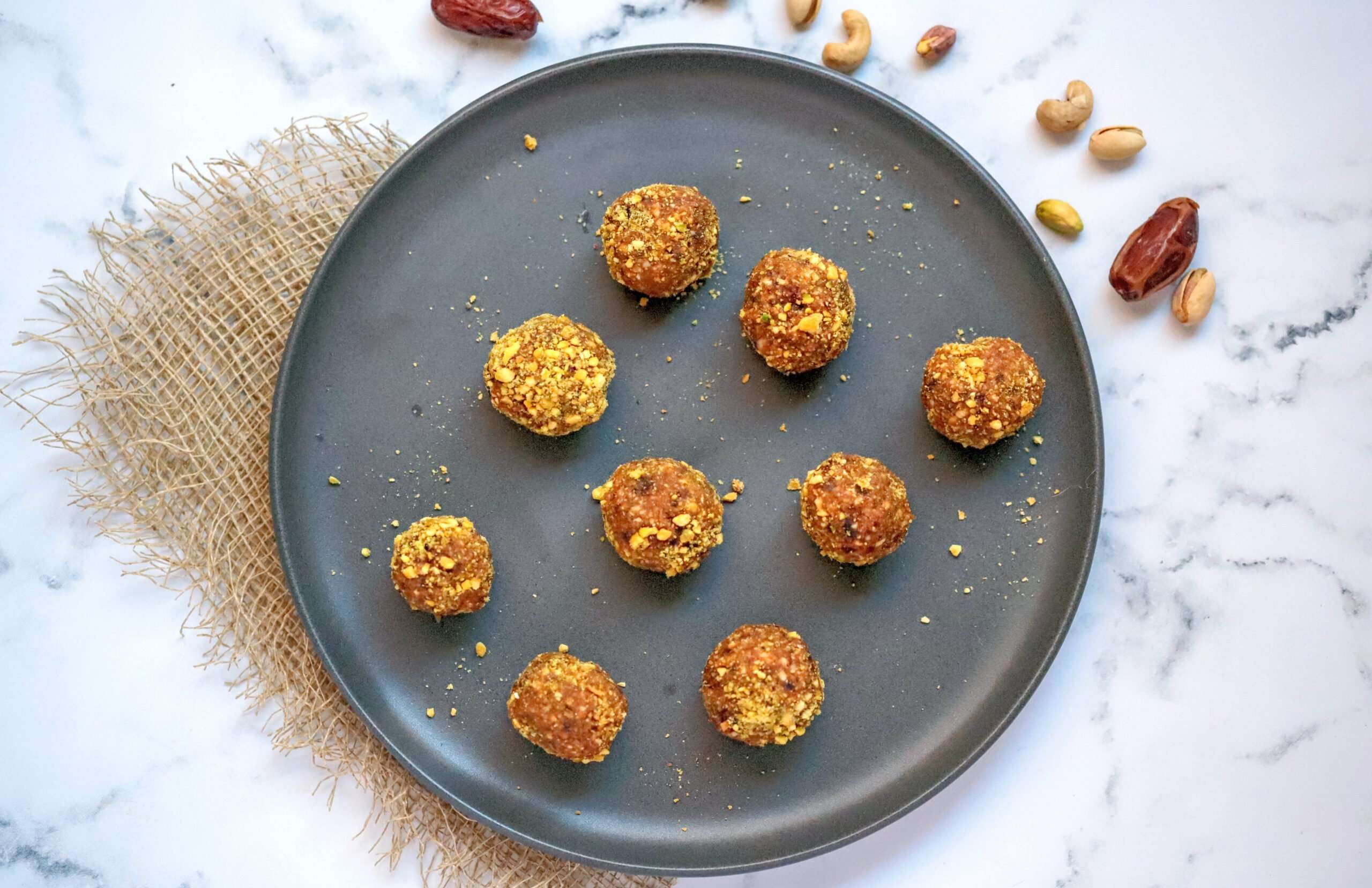 Satisfy Your Sweet Tooth with Pumpkin Pistachio Date Balls! - Built By Plants